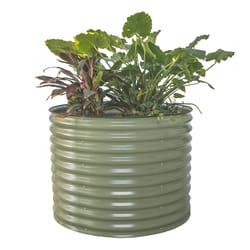 Vego Garden 32 in. H X 42 in. D Metal Garden Bed Olive Green