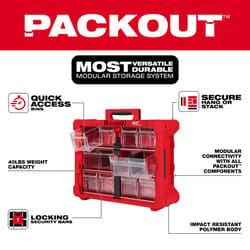 Milwaukee Packout 19.7 in. W X 6.7 in. H Modular System Plastic Red