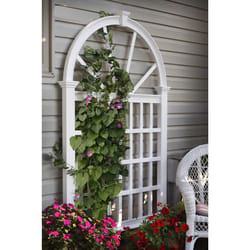 Vita Vienna 83.75 in. H White Vinyl Garden Trellis