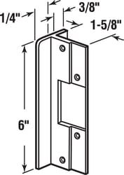 Prime-Line 8.438 in. H X 6 in. L Silver Extruded Aluminum Door Lock Guards