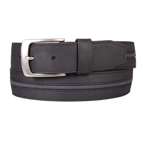 Wolverine Cotton/Leather Belt 1.5 in. W Black - Ace Hardware