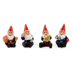 Midwest Design Imports Assorted Polyresin 1 in. H Gnome Outdoor Decoration