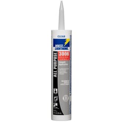 White Lightning 3006 Clear Siliconized Acrylic Latex All Purpose Adhesive Caulk 10 oz