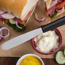 Rada Cutlery Black/Silver Nickel Stainless Steel Super Spreader