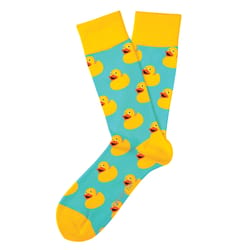 Two Left Feet Unisex Sitting Duck Novelty Socks Multicolored