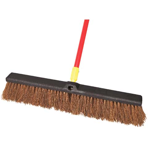 Harper 24 in. best-in-class Assembled Outdoor Rough Surface Push Broom with Steel Brace