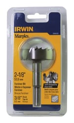 Irwin Marples 2-1/8 in. X 4 in. L Carbon Steel Forstner Drill Bit Round Shank 1 pc