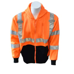 Cordova Cor-Brite L Long Sleeve Men's Hooded Safety Sweatshirt Orange