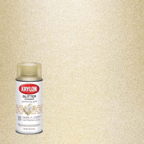  Krylon I00401 Glitter Aerosol Spray, Glistening Gold : Arts,  Crafts & Sewing