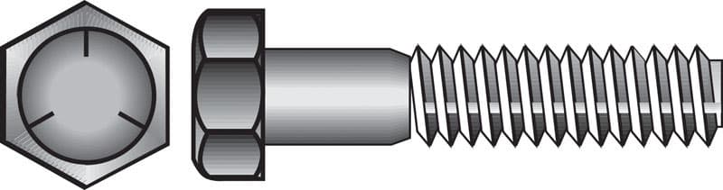 Hillman 1/2 in. D X 6 in. L Heat Treated Zinc Steel Hex Head Cap Screw 25 pk Hillman 1/2 in. D X 6 in. L Heat Treated Zinc Steel Hex Head Cap Screw 25 pk