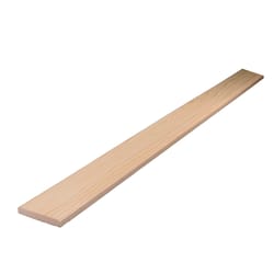 Alexandria Moulding 3/8 in. H X 8 ft. L Unfinished Natural Pine Molding
