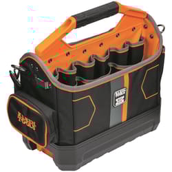 Klein Tools MODbox 9 in. W X 16.5 in. H Ballistic Nylon Tool Tote 33 pocket Black/Orange 1 pc