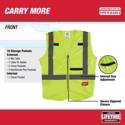 Milwaukee Safety Vest High Visibility Yellow S/M