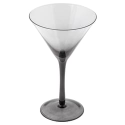 Karma Mid Century Gray Glass Ombre Martini Glass 1 pk