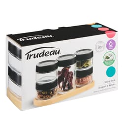 Trudeau 8 in. H X 3 in. W X 4 in. D Black 3 Tier Spice Rack