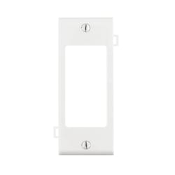 Leviton White 1 gang Thermoplastic Nylon Decorator Wall Plate 1 pk