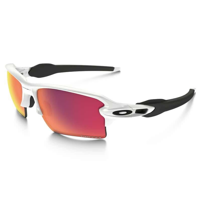 Oakley Flak Polished White/Prizm Baseball Sunglasses - Ace Hardware