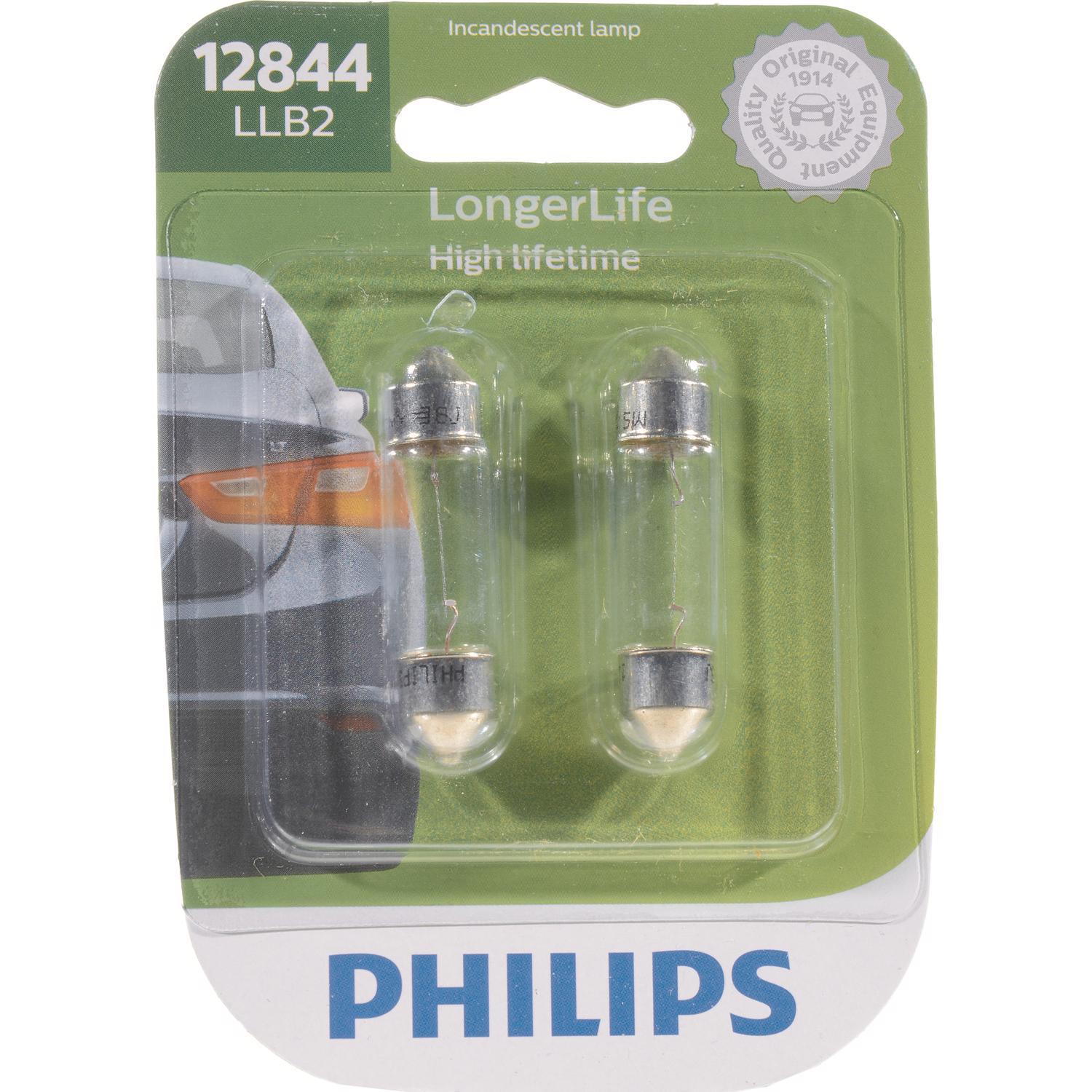 Photos - Light Bulb Philips LongerLife Incandescent Courtesy/Glove/License/Trunk Miniature Aut 