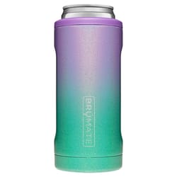 BruMate Hopsulator 12 oz Glitter Mermaid BPA Free Slim Can Insulator