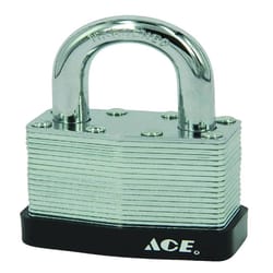 Ace 1-5/16 in. H X 1-9/16 in. W X 1-1/2 in. L Steel Double Locking Padlock