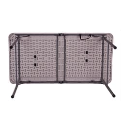 Stansport Black/White Camp Table 29 in. H X 24 in. W X 48 in. L 1 pk