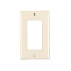 Leviton Decora Almond 1 gang Thermoset Plastic Decorator Wall Plate 10 pk