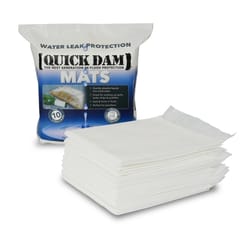 Quick Dam Absorbent Mat 1 in. H X 6.75 in. W X 16.5 in. L Barrier Mat 10 pk