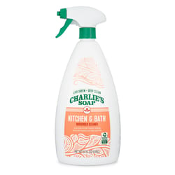 Charlie's Soap No Scent Organic Kitchen and Bathroom Cleaner Liquid 32 oz