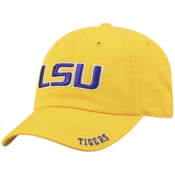 NCAA LSU Tigers Logo Baseball Cap PurpleYellow One Size Fits All