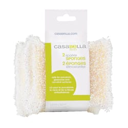 Casabella Non-Scratch Sparkle Scrubby Sponges, Silver/Gold (Pack of 4)