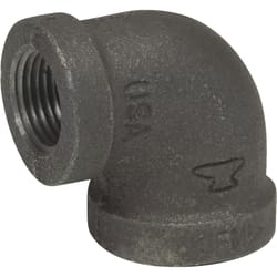 Anvil 1/2 in. FPT X 3/8 in. D FPT Black Malleable Iron Elbow