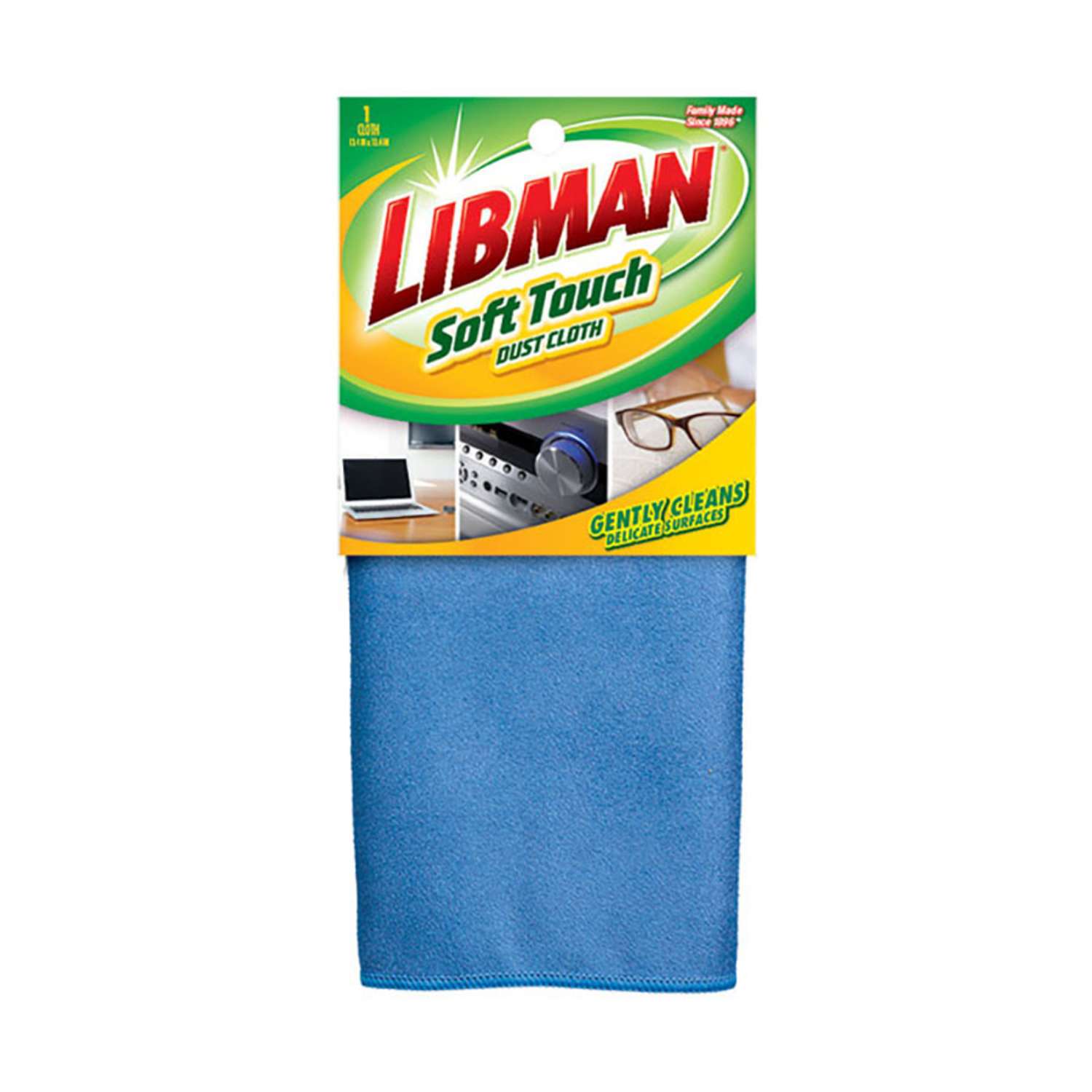 Libman Soft Touch Microfiber Dusting Cloth 12 in. W X 12 in. L 1 pk