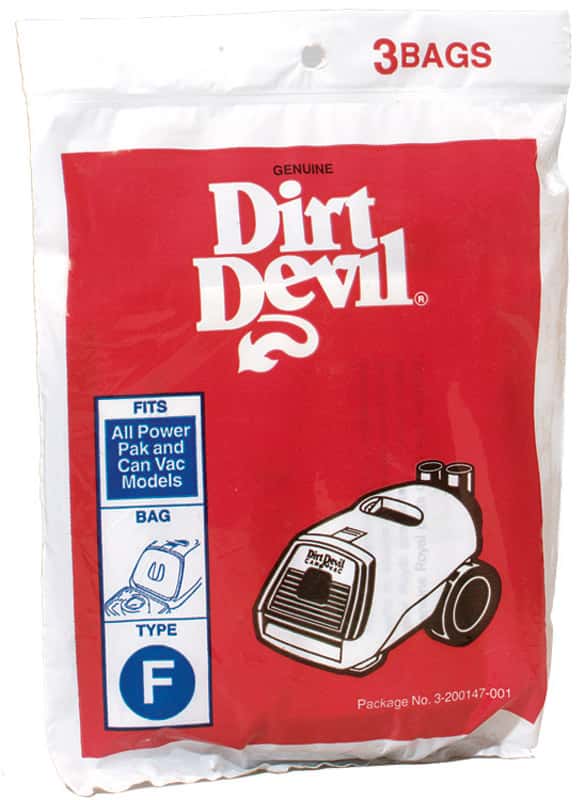 Dirt Devil Vacuum Bag For For Canister Vacuums 3 pk Ace Hardware