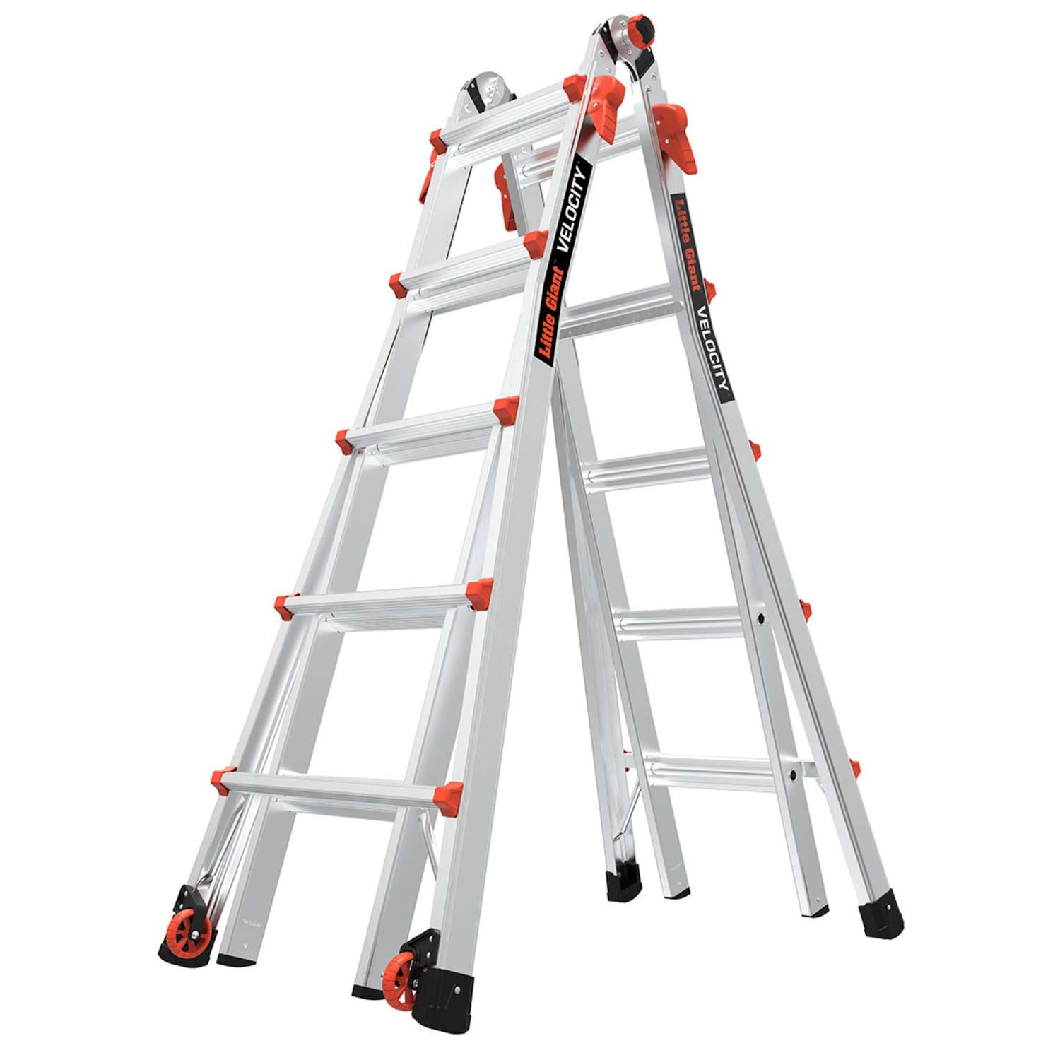 Little Giant Velocity 22 ft. H Aluminum Articulating Ladder Type IA 300