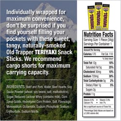 Old Trapper Teriyaki Snack Stick 1.2 oz Boxed