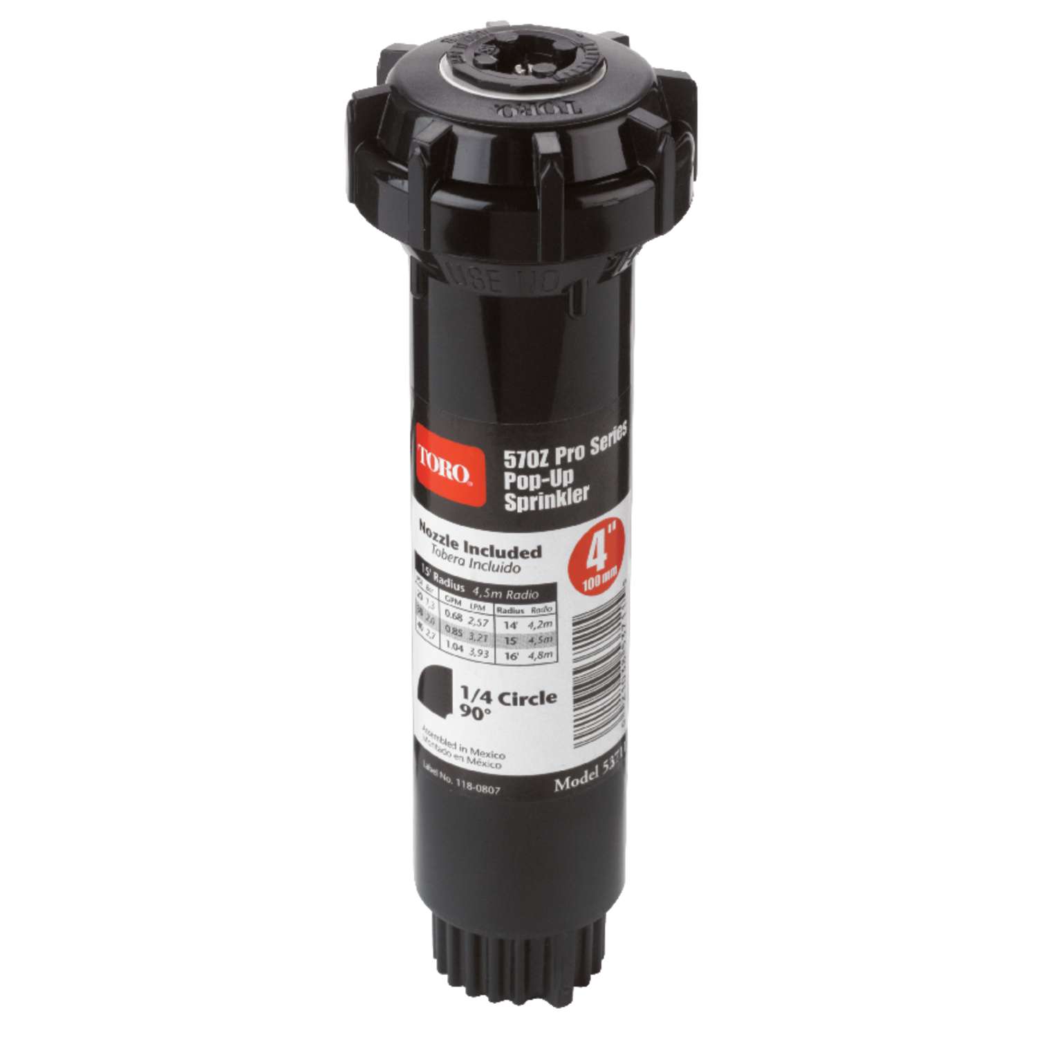 Toro Series 570 Plastic 15 ft. Quarter-Circle Pop-Up Nozzle - Ace Hardware