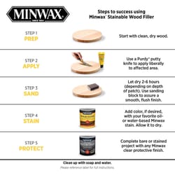 Minwax Stainable Natural Wood Filler 16 oz