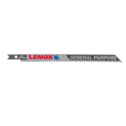 Lenox 5 -1/4 in. Bi-Metal U-Shank Wood, Metal, and Plastic Jig Saw Blade 10 TPI 2 pk