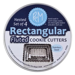 R&M International Corp Silver Steel Cookie Cutter Set
