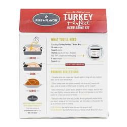 Fire & Flavor Turkey Perfect Herb Brine Kit and Seasoning 16.6 oz