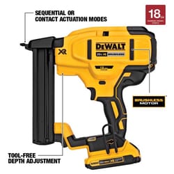 DeWalt 20V MAX XR 18 Ga. Cordless Narrow Crown Stapler Kit (Battery & Charger) 20 V