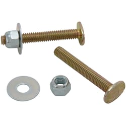 Plumb Pak Toilet Bolt and Screw Set Brass For Universal