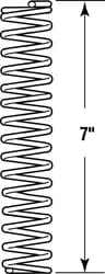 Prime-Line 7 in. L X 1-1/8 in. D Compression Spring 1 pk