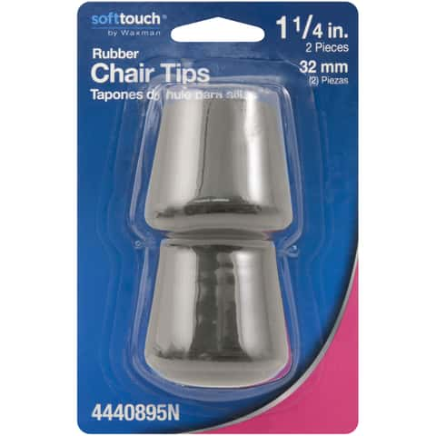 SoftTouch by Waxman Self-Stick Felt Pads - 48 Pack - Black - 1 Inch 48 ct