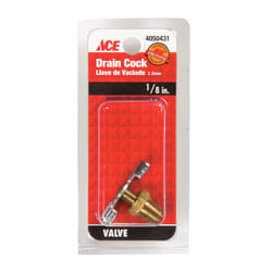 Ace 1/8 in. MIP Brass Drain Cock Valve