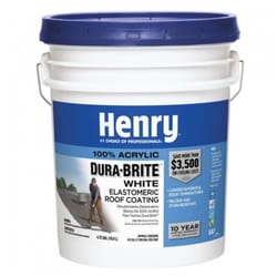 Henry 587 Smooth White Elastomeric Roof Coating 4.75 gal