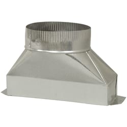 Deflect-O 6 in. D X 10 in. L Galvanized Steel Duct