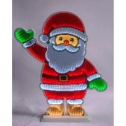 Celebrations LED Infinity Santa 30 in. Yard Decor