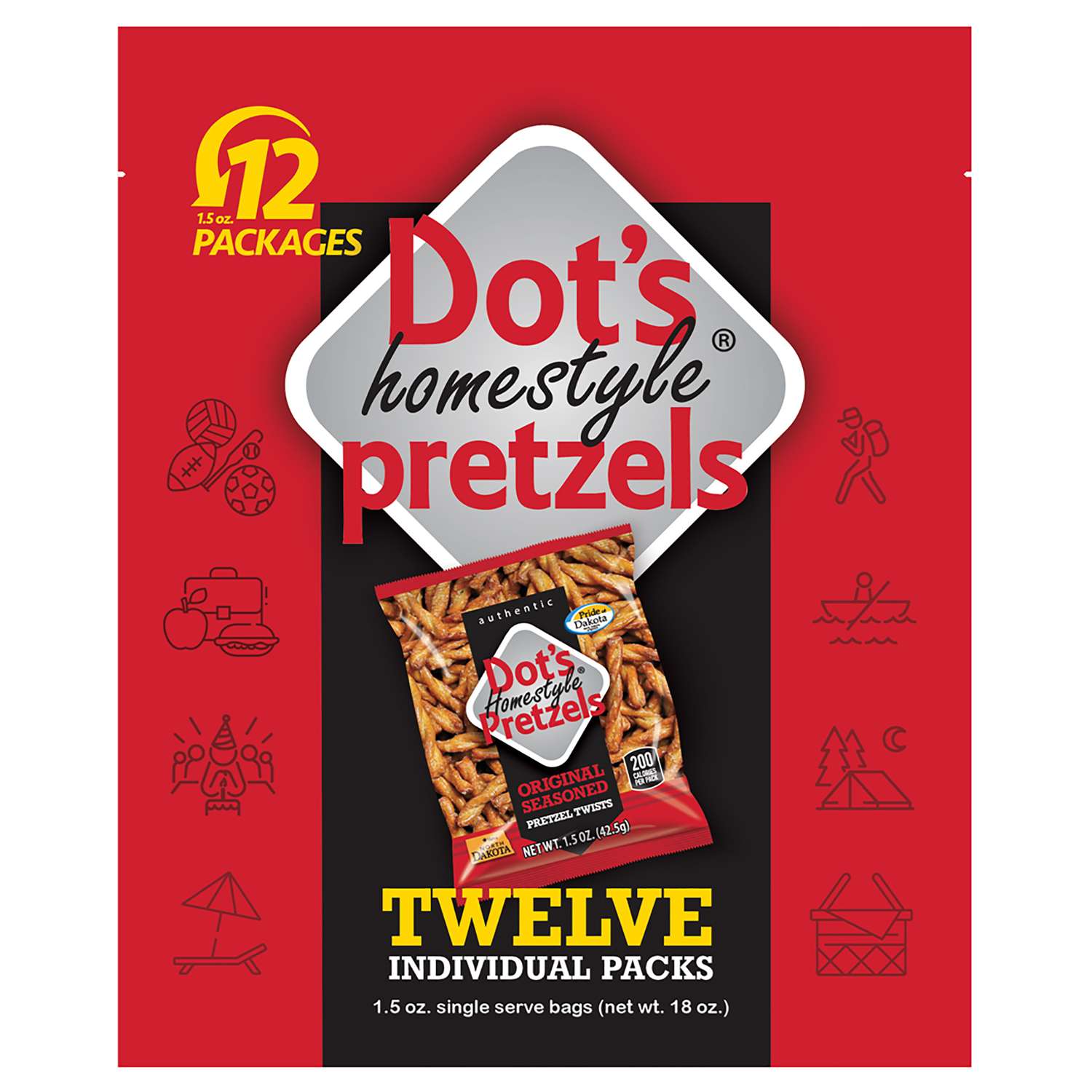 Dot's Homestyle Original Pretzels 1.5 oz Bagged Ace Hardware
