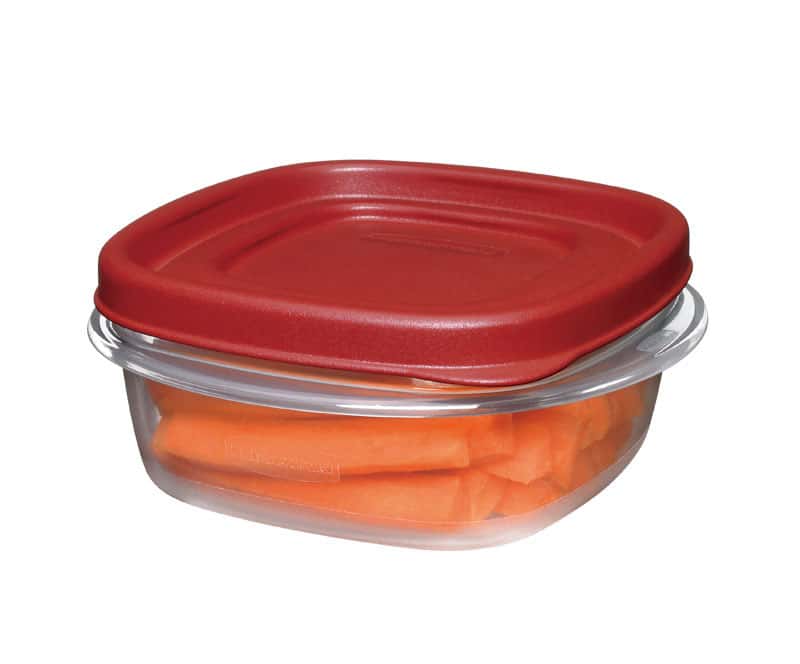 Rubbermaid 21 cups Clear/Red Food Storage Container 1 pk - Ace